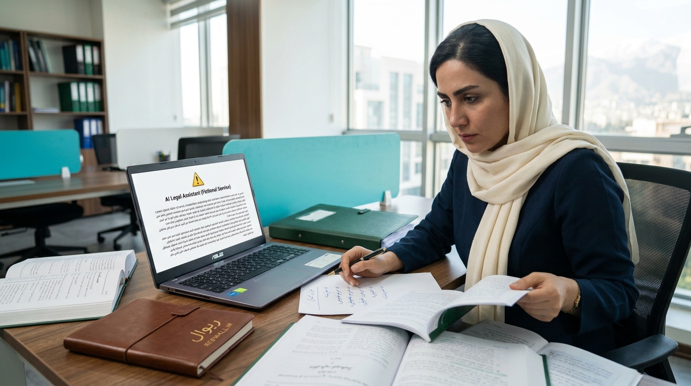 تبلیغ هوش مصنوعی حقوقی در سایت عدل ایران؛ آیا پاسخ هوش مصنوعی برای پرونده قضایی کافی است؟