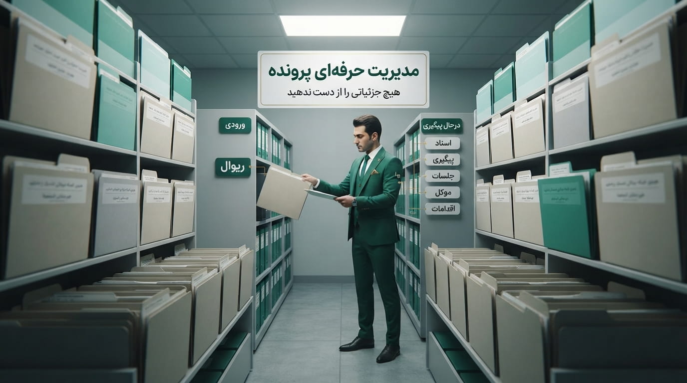 مدیریت حرفه‌ای پرونده برای وکلا؛ چگونه هیچ جزئیاتی را از دست ندهیم؟