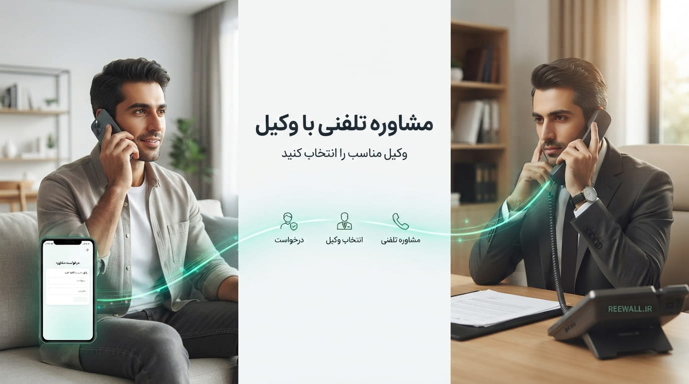 مشاوره تلفنی با وکیل چیست؟ راهنمای ثبت درخواست و انتخاب وکیل مناسب