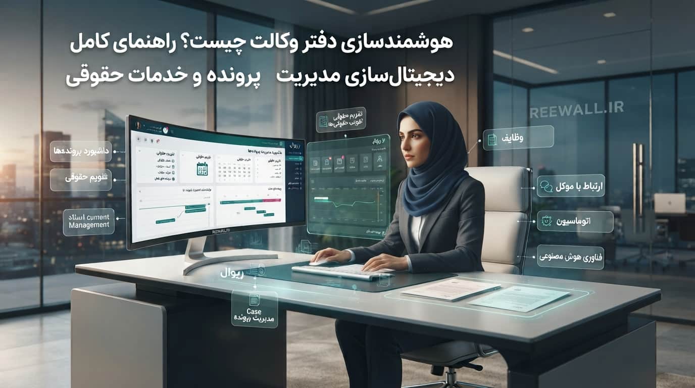 هوشمندسازی دفتر وکالت چیست؟ راهنمای کامل دیجیتال‌سازی مدیریت پرونده و خدمات حقوقی