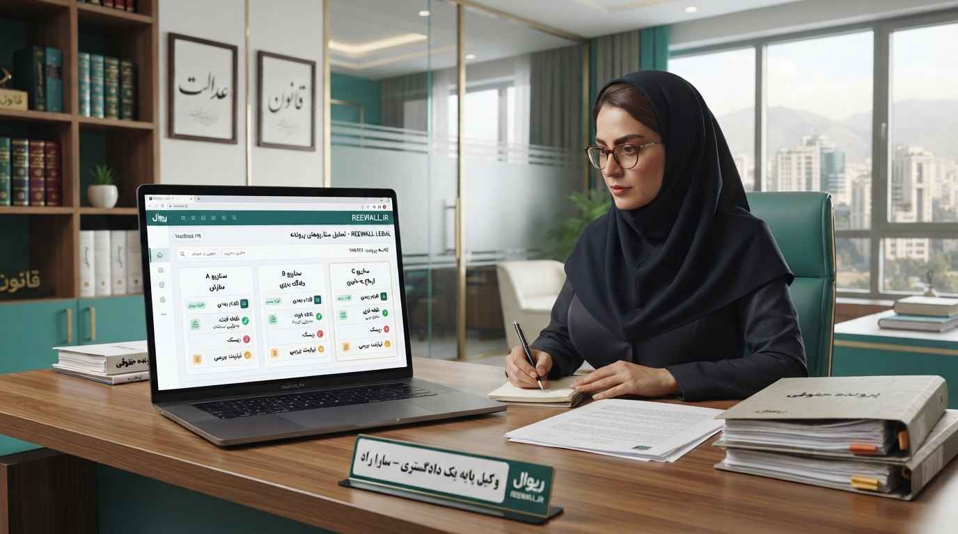 هوش مصنوعی حقوقی ریوال چگونه سناریوهای مختلف یک پرونده را برای وکیل بررسی می‌کند؟