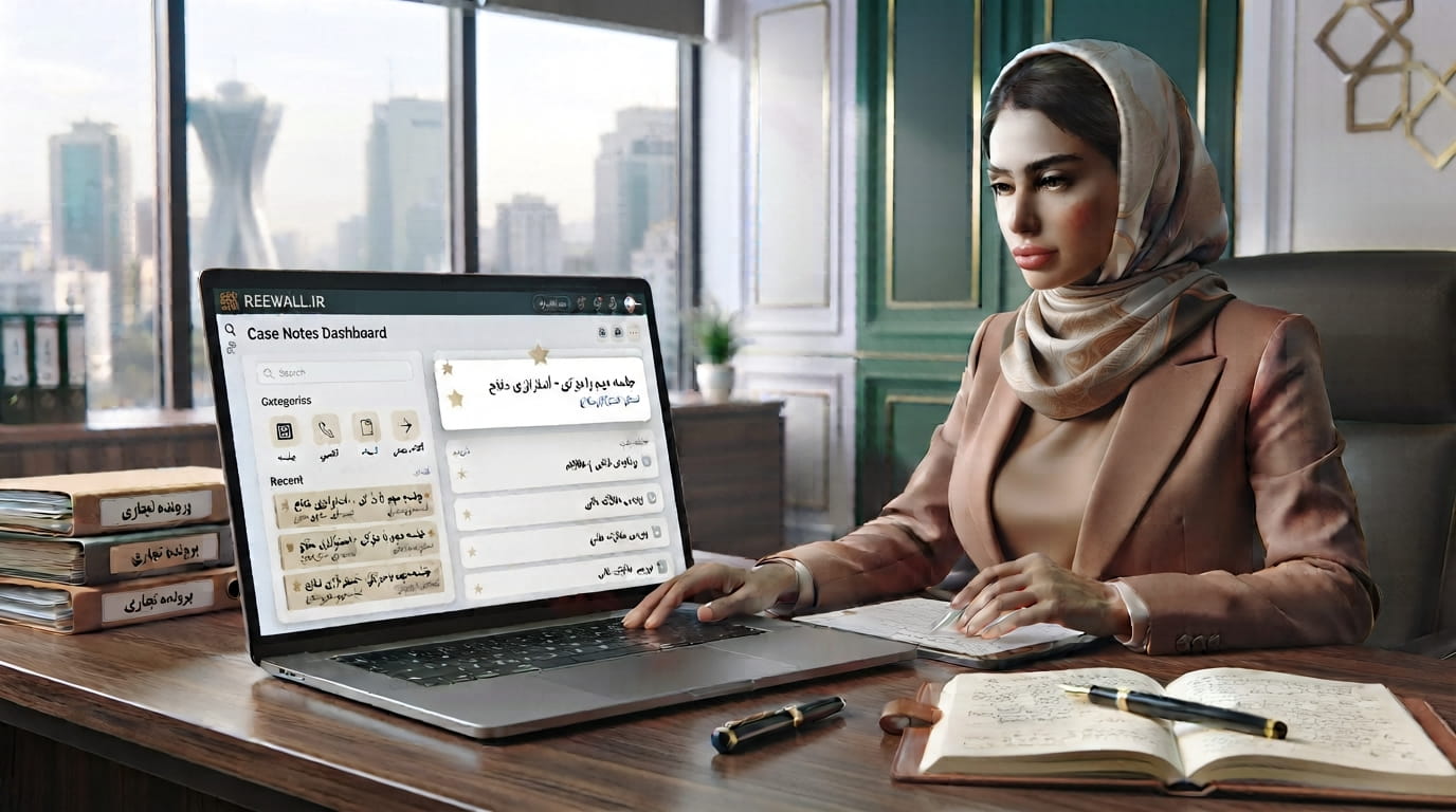 مدیریت یادداشت‌های داخلی وکیل؛ چگونه نکات مهم پرونده را منظم و قابل دسترس ثبت کنیم؟