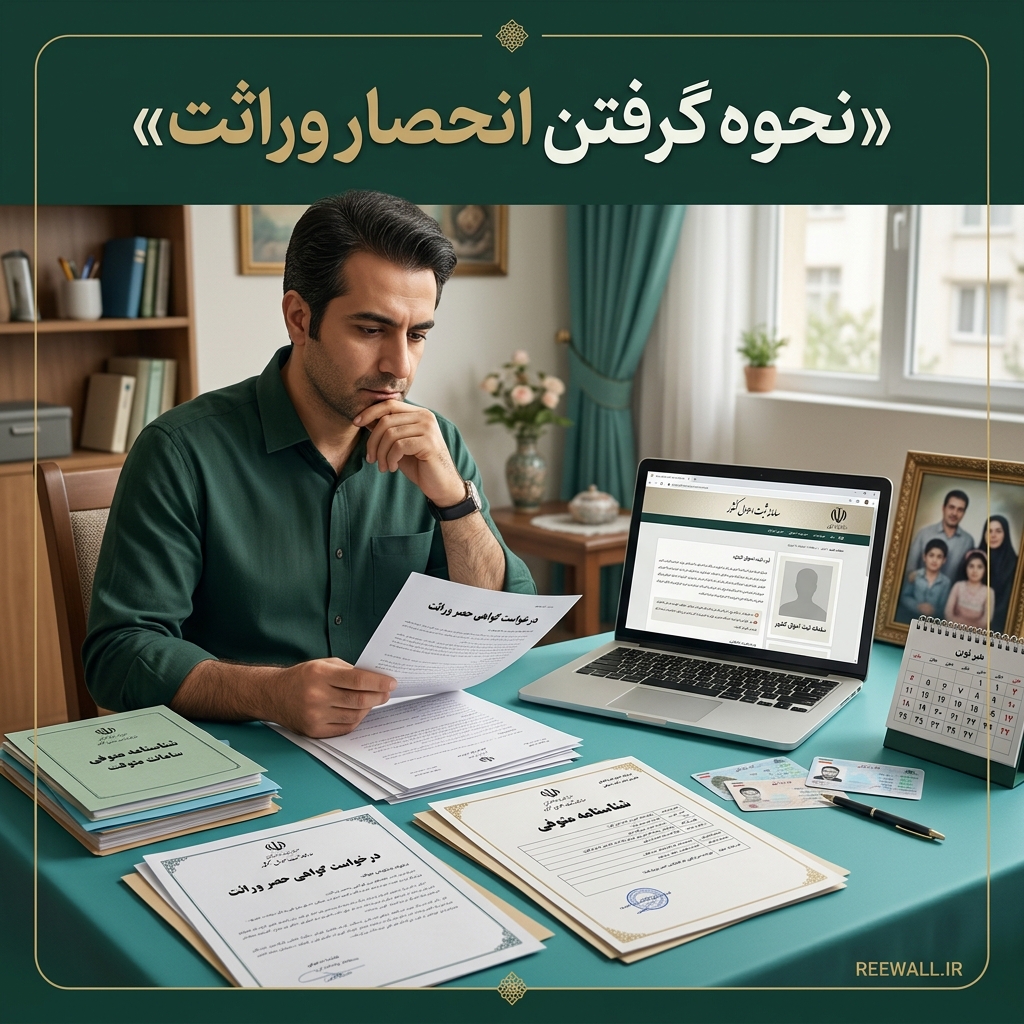 📌 انحصار وراثت چطور گرفته می‌شود؟ راهنمای ساده و کاربردی
⚖️ از ۳ مرداد ۱۴۰۴، صد...