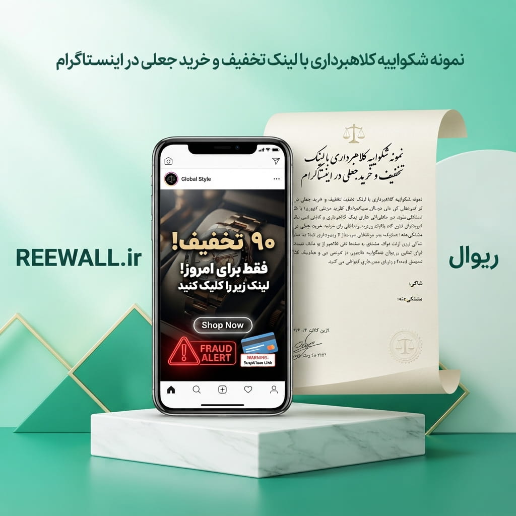 نمونه شکواییه کلاهبرداری با لینک تخفیف و خرید جعلی در اینستاگرام