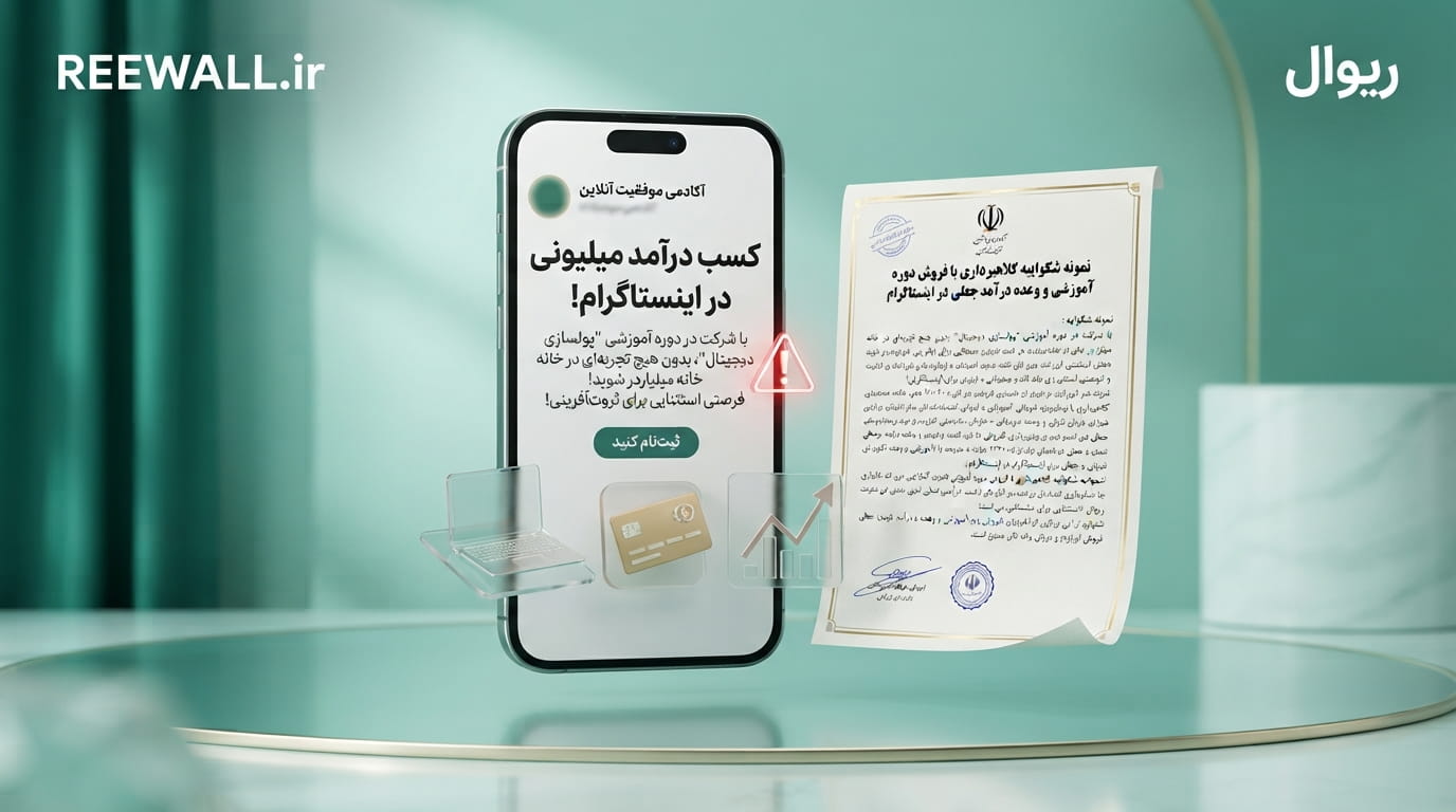 شکواییه کلاهبرداری با فروش دوره آموزشی و وعده درآمد جعلی در اینستاگرام